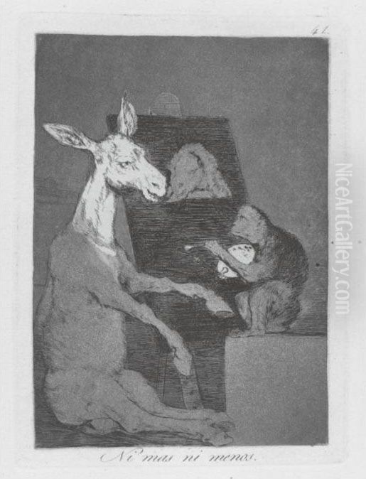 Los Caprichos Oil Painting by Francisco Goya Fuendetodos