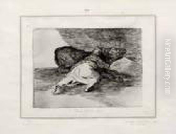 Algun Partido Saca Oil Painting by Francisco Goya Fuendetodos