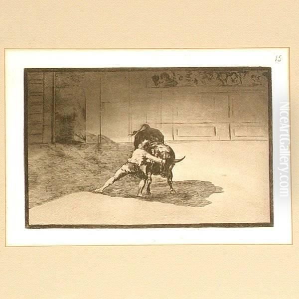 Etching Oil Painting by Francisco Goya Fuendetodos