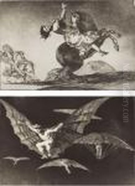Los Proverbios Oil Painting by Francisco Goya Fuendetodos