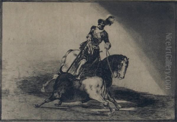Charles V Spearing Oil Painting by Francisco Goya Fuendetodos