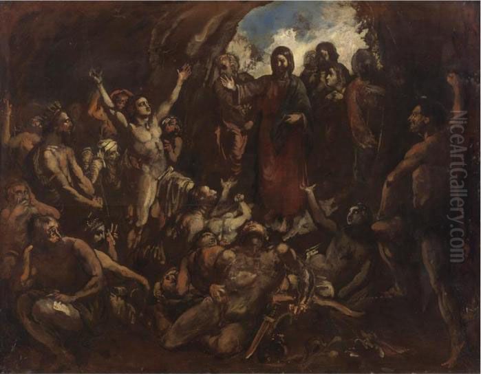 Christ's Descent Into Limbo Oil Painting by Francisco Goya Fuendetodos