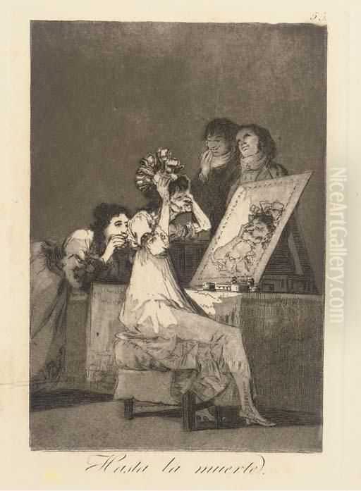 Los Caprichos Oil Painting by Francisco Goya Fuendetodos