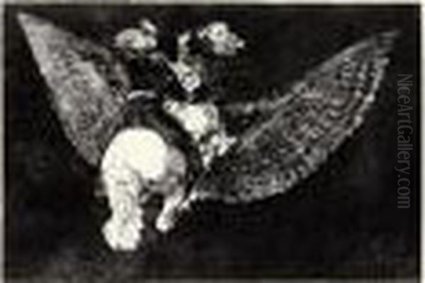 Los Proverbios Oil Painting by Francisco Goya Fuendetodos