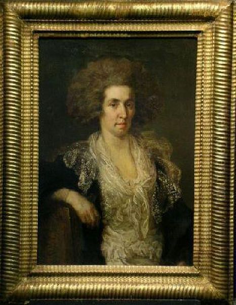 Portrait Of A Woman Oil Painting by Francisco Goya Fuendetodos