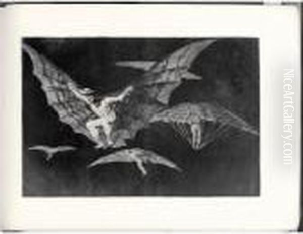 Los Proverbios (delteil 202-219; Harris 248-265) Oil Painting by Francisco Goya Fuendetodos