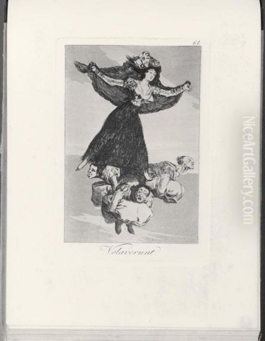 Los Caprichos (d.38-117; H.36-115) Oil Painting by Francisco Goya Fuendetodos