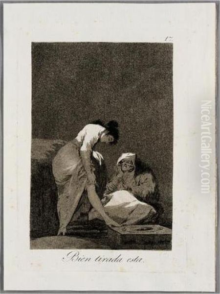 Bien Tirada Esta (delteil 54; Harris 52) Oil Painting by Francisco Goya Fuendetodos