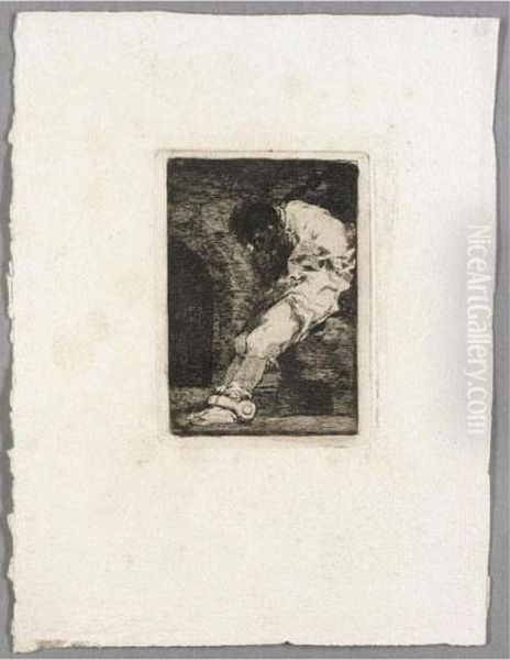 Si Es Delinquente, Que Muera Presto (d.33; H.28) Oil Painting by Francisco Goya Fuendetodos