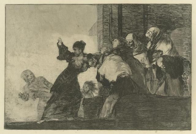 Los Proverbios Oil Painting by Francisco Goya Fuendetodos