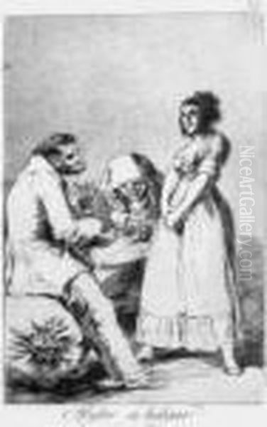 Mejor Es Holgar Oil Painting by Francisco Goya Fuendetodos