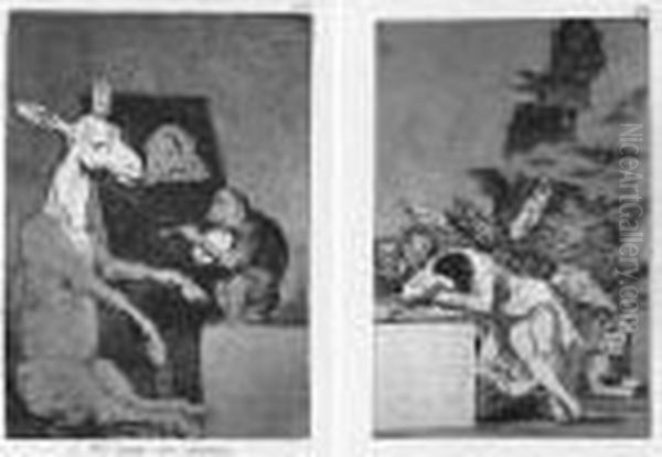 Los Caprichos (d.38-117; H.36-115) Oil Painting by Francisco Goya Fuendetodos