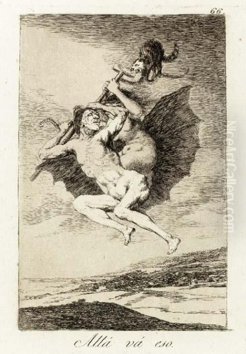 Tragala Perro Oil Painting by Francisco Goya Fuendetodos