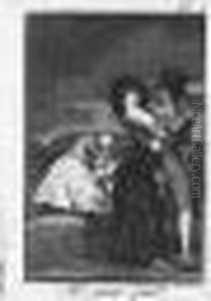 Tal Para Qual; And Mala Noche (d.42, H.40; And D.73, H.71) Oil Painting by Francisco Goya Fuendetodos