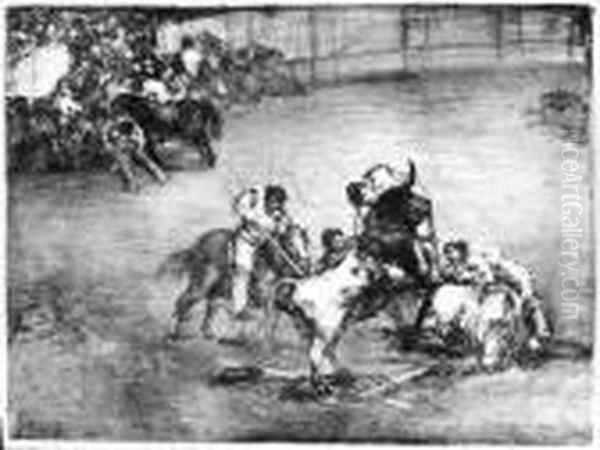 Untitled Oil Painting by Francisco Goya Fuendetodos