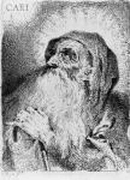 Cari(tas) (san Francisco De Paula) Oil Painting by Francisco Goya Fuendetodos