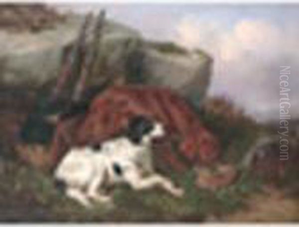 On The Moors A Pair Oil Painting by Colin Graeme Roe