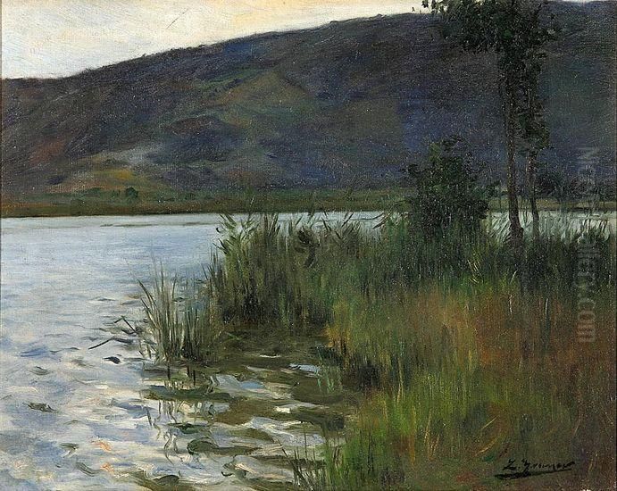 Vista Fluvial Oil Painting by Luis Graner Arrufi