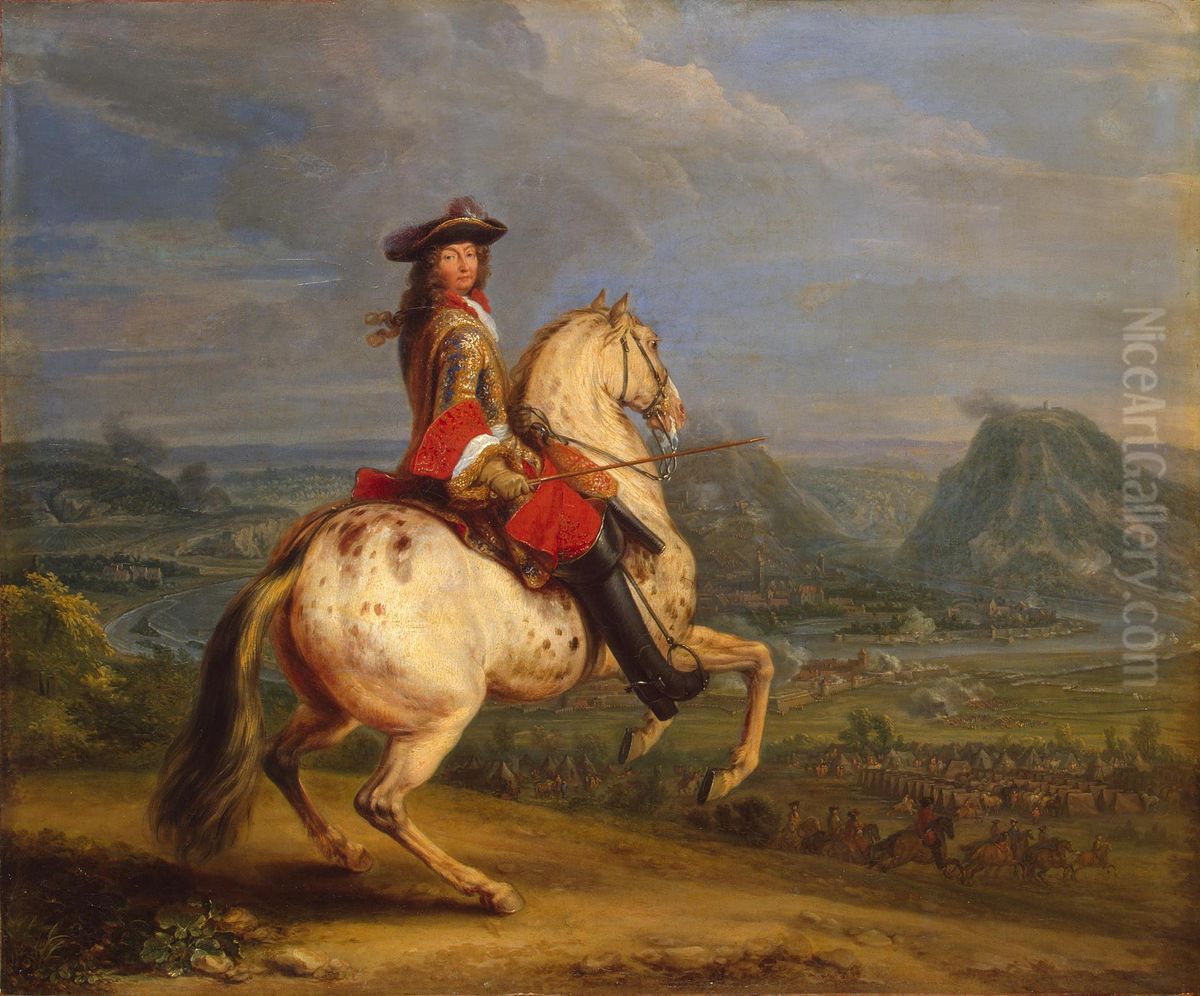 Louis XIV at the Taking of Besancon Oil Painting by Adam Frans van der Meulen