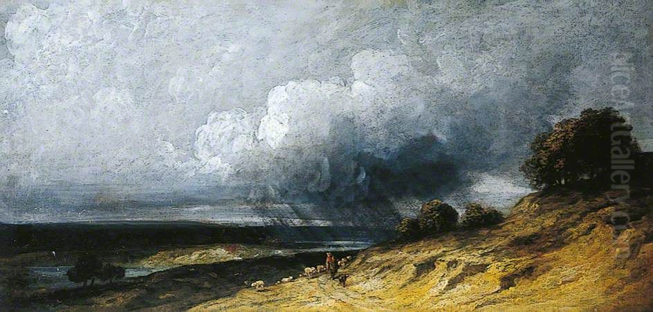 Storm near Montmartre Oil Painting by Georges Michel