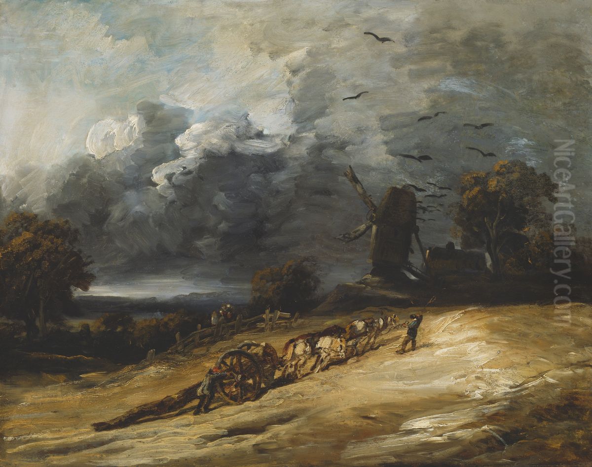 The Storm Oil Painting by Georges Michel