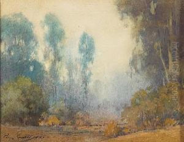 Misty Morning, California Oil Painting by Percy Gray