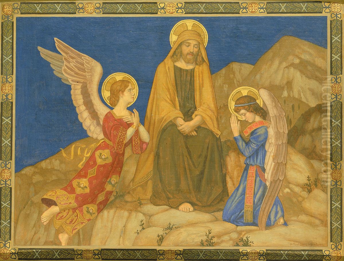 In the Desert Oil Painting by Henry Siddons Mowbray