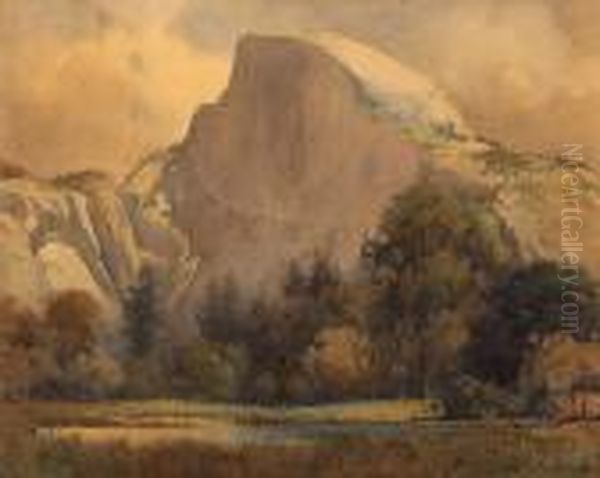 Half Dome Oil Painting by Percy Gray