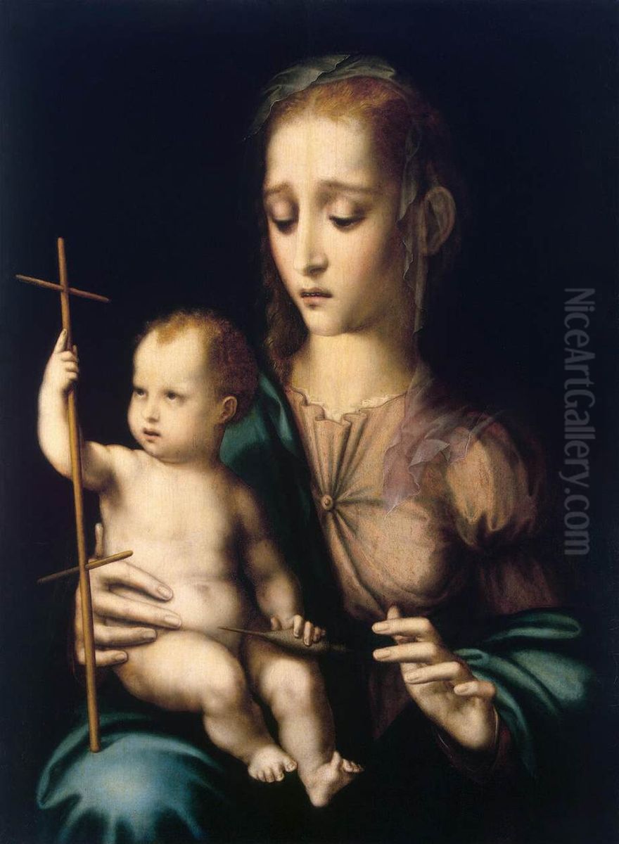 The Virgin and Child Oil Painting by Luis de Morales