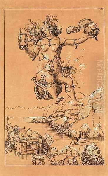 Allegory of Death Oil Painting by Niklaus Manuel Deutsch