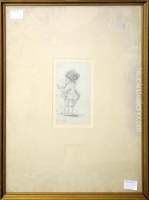 Sketch Of A Figure Oil Painting by Jean Baptiste Greuze