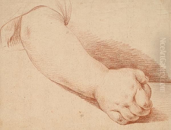 Study Of A Child's Hand Oil Painting by Jean Baptiste Greuze