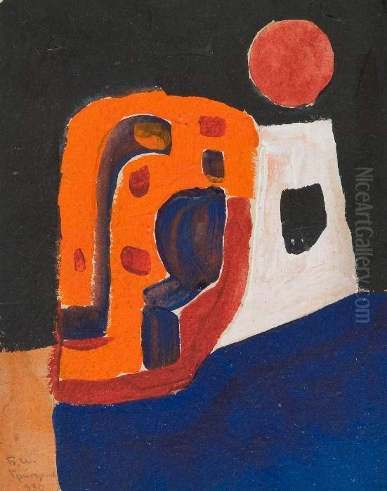 Senza Titolo Oil Painting by Boris Dmitrievich Grigoriev