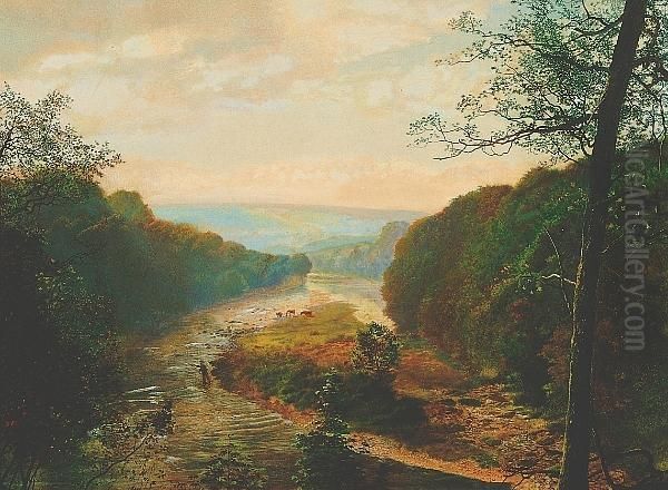 Barden Tower Oil Painting by John Atkinson Grimshaw