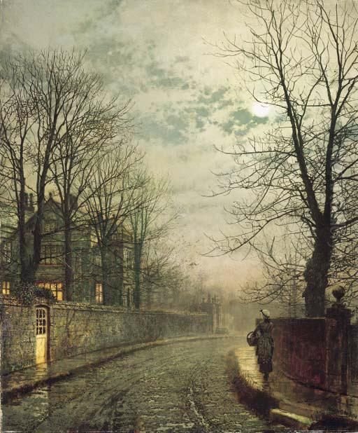 Fifty Years Ago Oil Painting by John Atkinson Grimshaw