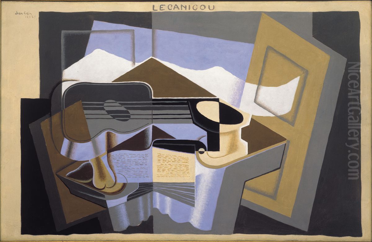 le Canigou Oil Painting by Juan Gris