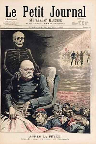 After the Party Birthday of the Prince of Bismarck from Le Petit Journal 14th April 1895 Oil Painting by Henri Meyer