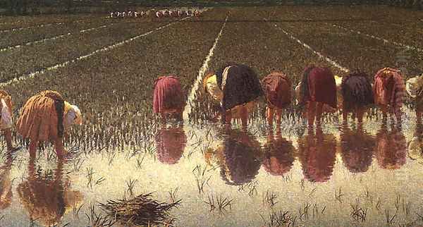 For 80 cents? Oil Painting by Angelo Morbelli