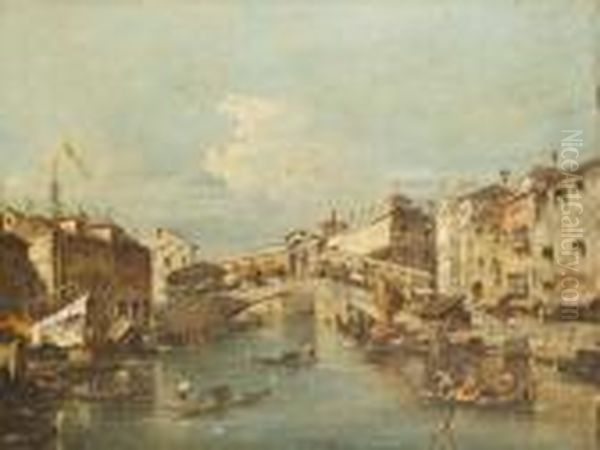 Rialto, 
Venice Oil Painting by Francesco Guardi