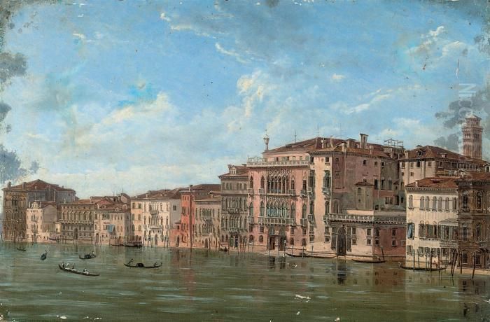 A View Of The Grand Canal, Venice Oil Painting by Francesco Guardi