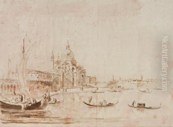 Vue De San Giorgio Maggiore, A Venise Oil Painting by Francesco Guardi