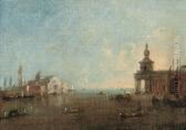 The Isola Di San Giorgio 
Maggiore, Venice, With The Punta Delladogana, From The Bacino Di San 
Marco Oil Painting by Francesco Guardi