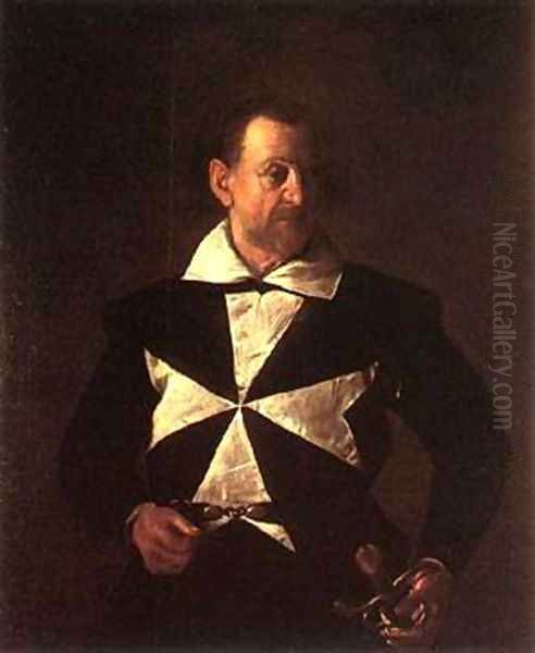 Portrait of Alof de Wignacourt2 Oil Painting by Caravaggio