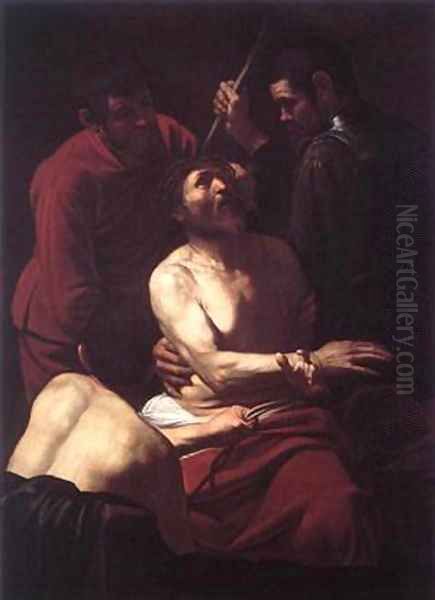 The Crowning with Thorns2 Oil Painting by Caravaggio