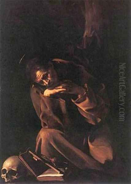 St Francis2 Oil Painting by Caravaggio