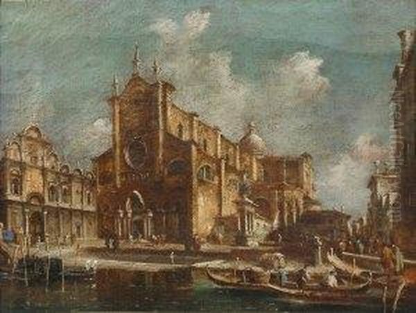 Vue De 
Venise Oil Painting by Giacomo Guardi