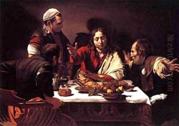 Supper at Emmaus1 Oil Painting by Caravaggio