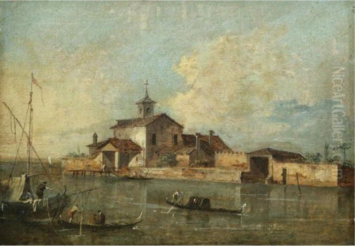 Sold By Order Of The Trustees Of The 2nd Baron Hesketh's Will Trust
 

 
 
 

 
 A View Of The Venetian Lagoon With The Island Of San Jacopo Di Paludo Oil Painting by Giacomo Guardi