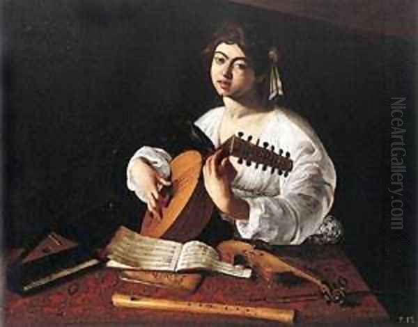 The Lute Player Oil Painting by Caravaggio
