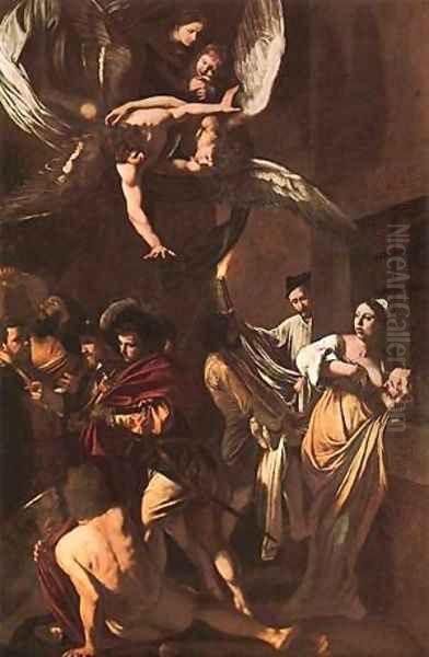 The Seven Acts of Mercy Oil Painting by Caravaggio